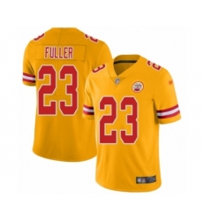 Men's Kansas City Chiefs #23 Kendall Fuller Limited Gold Inverted Legend Football Jersey