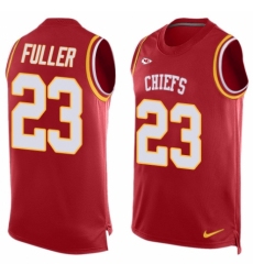 Men's Nike Kansas City Chiefs #23 Kendall Fuller Limited Red Player Name & Number Tank Top NFL Jersey