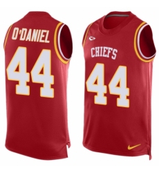 Men's Nike Kansas City Chiefs #44 Dorian O'Daniel Limited Red Player Name & Number Tank Top NFL Jersey
