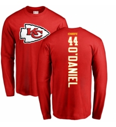 NFL Nike Kansas City Chiefs #44 Dorian O'Daniel Red Backer Long Sleeve T-Shirt