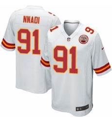 Men's Nike Kansas City Chiefs #91 Derrick Nnadi Game White NFL Jersey