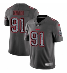 Men's Nike Kansas City Chiefs #91 Derrick Nnadi Gray Static Vapor Untouchable Limited NFL Jersey