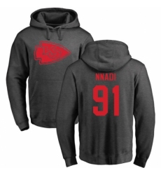 NFL Nike Kansas City Chiefs #91 Derrick Nnadi Ash One Color Pullover Hoodie