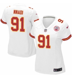 Women's Nike Kansas City Chiefs #91 Derrick Nnadi Game White NFL Jersey