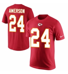 NFL Men's Nike Kansas City Chiefs #24 David Amerson Black Camo Salute to Service T-Shirt