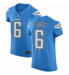Men's Nike Los Angeles Chargers #6 Caleb Sturgis Electric Blue Alternate Vapor Untouchable Elite Player NFL Jersey