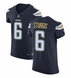 Men's Nike Los Angeles Chargers #6 Caleb Sturgis Navy Blue Team Color Vapor Untouchable Elite Player NFL Jersey
