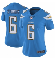 Women's Nike Los Angeles Chargers #6 Caleb Sturgis Electric Blue Alternate Vapor Untouchable Elite Player NFL Jersey