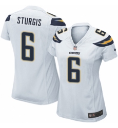 Women's Nike Los Angeles Chargers #6 Caleb Sturgis Game White NFL Jersey