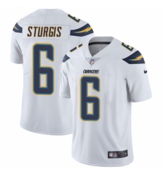 Youth Nike Los Angeles Chargers #6 Caleb Sturgis White Vapor Untouchable Limited Player NFL Jersey