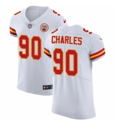 Men's Nike Kansas City Chiefs #90 Stefan Charles White Vapor Untouchable Elite Player NFL Jersey