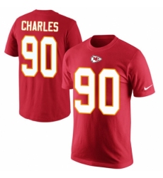 NFL Men's Nike Kansas City Chiefs #90 Stefan Charles Red Rush Pride Name & Number T-Shirt