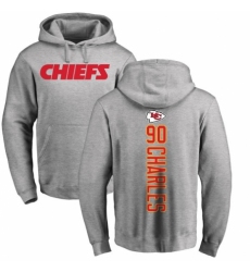 NFL Nike Kansas City Chiefs #90 Stefan Charles Ash Backer Pullover Hoodie