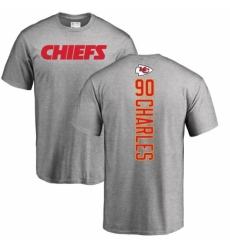 NFL Nike Kansas City Chiefs #90 Stefan Charles Ash Backer T-Shirt