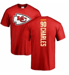 NFL Nike Kansas City Chiefs #90 Stefan Charles Red Backer T-Shirt
