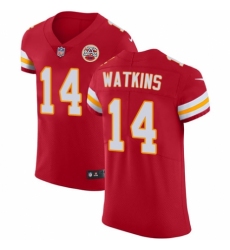 Men's Nike Kansas City Chiefs #14 Sammy Watkins Red Team Color Vapor Untouchable Elite Player NFL Jersey