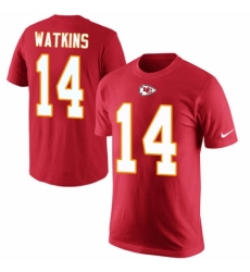NFL Men's Nike Kansas City Chiefs #14 Sammy Watkins Red Rush Pride Name & Number T-Shirt