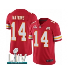 Youth Kansas City Chiefs #14 Sammy Watkins Red Team Color Vapor Untouchable Limited Player Super Bowl LIV Bound Football Jersey