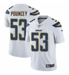 Youth Nike Los Angeles Chargers #53 Mike Pouncey White Vapor Untouchable Elite Player NFL Jersey