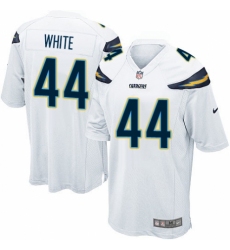 Men's Nike Los Angeles Chargers #44 Kyzir White Game White NFL Jersey