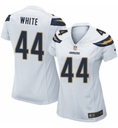 Women's Nike Los Angeles Chargers #44 Kyzir White Game White NFL Jersey