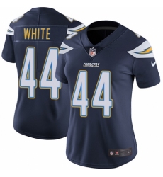 Women's Nike Los Angeles Chargers #44 Kyzir White Navy Blue Team Color Vapor Untouchable Elite Player NFL Jersey