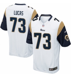 Men's Nike Los Angeles Rams #73 Cornelius Lucas Game White NFL Jersey