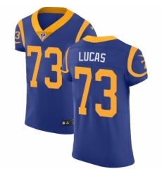 Men's Nike Los Angeles Rams #73 Cornelius Lucas Royal Blue Alternate Vapor Untouchable Elite Player NFL Jersey