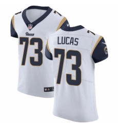 Women's Nike Los Angeles Rams #73 Cornelius Lucas White Vapor Untouchable Limited Player NFL Jersey