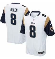 Men's Nike Los Angeles Rams #8 Brandon Allen Game White NFL Jersey