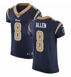 Men's Nike Los Angeles Rams #8 Brandon Allen Navy Blue Team Color Vapor Untouchable Elite Player NFL Jersey