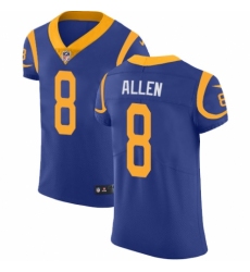 Men's Nike Los Angeles Rams #8 Brandon Allen Royal Blue Alternate Vapor Untouchable Elite Player NFL Jersey