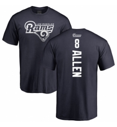NFL Nike Los Angeles Rams #8 Brandon Allen Navy Blue Backer T-Shirt