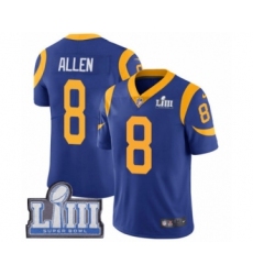 Youth Nike Los Angeles Rams #8 Brandon Allen Royal Blue Alternate Vapor Untouchable Limited Player Super Bowl LIII Bound NFL Jersey