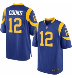 Men's Nike Los Angeles Rams #12 Brandin Cooks Game Royal Blue Alternate NFL Jersey