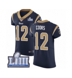 Men's Nike Los Angeles Rams #12 Brandin Cooks Navy Blue Team Color Vapor Untouchable Elite Player Super Bowl LIII Bound NFL Jersey