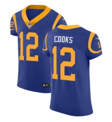 Men's Nike Los Angeles Rams #12 Brandin Cooks Royal Blue Alternate Vapor Untouchable Elite Player NFL Jersey