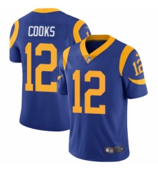 Men's Nike Los Angeles Rams #12 Brandin Cooks Royal Blue Alternate Vapor Untouchable Limited Player NFL Jersey
