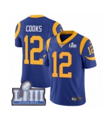 Men's Nike Los Angeles Rams #12 Brandin Cooks Royal Blue Alternate Vapor Untouchable Limited Player Super Bowl LIII Bound NFL Jersey