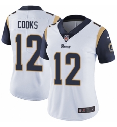 Women's Nike Los Angeles Rams #12 Brandin Cooks White Vapor Untouchable Elite Player NFL Jersey
