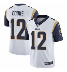 Youth Nike Los Angeles Rams #12 Brandin Cooks White Vapor Untouchable Limited Player NFL Jersey