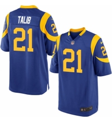 Men's Nike Los Angeles Rams #21 Aqib Talib Game Royal Blue Alternate NFL Jersey