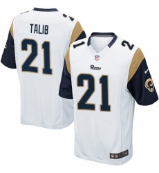 Men's Nike Los Angeles Rams #21 Aqib Talib Game White NFL Jersey