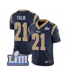 Men's Nike Los Angeles Rams #21 Aqib Talib Navy Blue Team Color Vapor Untouchable Limited Player Super Bowl LIII Bound NFL Jersey