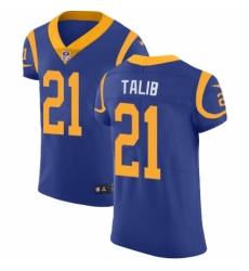 Men's Nike Los Angeles Rams #21 Aqib Talib Royal Blue Alternate Vapor Untouchable Elite Player NFL Jersey