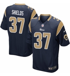 Men's Nike Los Angeles Rams #37 Sam Shields Game Navy Blue Team Color NFL Jersey