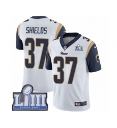 Men's Nike Los Angeles Rams #37 Sam Shields White Vapor Untouchable Limited Player Super Bowl LIII Bound NFL Jersey