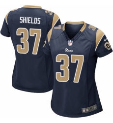 Women's Nike Los Angeles Rams #37 Sam Shields Game Navy Blue Team Color NFL Jersey