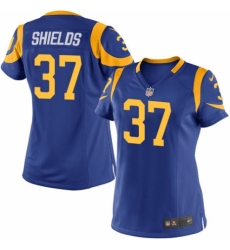 Women's Nike Los Angeles Rams #37 Sam Shields Game Royal Blue Alternate NFL Jersey