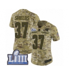 Women's Nike Los Angeles Rams #37 Sam Shields Limited Camo 2018 Salute to Service Super Bowl LIII Bound NFL Jersey